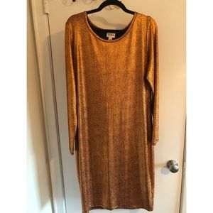 Lularoe Copper Midi Dress
